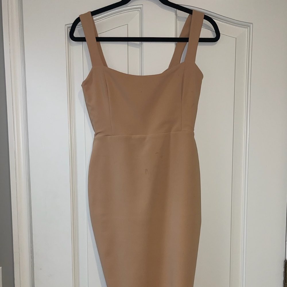 REVOLVE- NOOKIE Slim Fit Dress- Tan/Orange